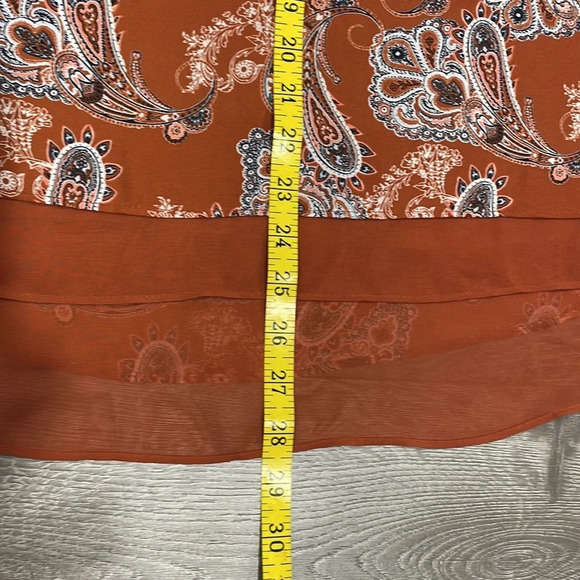 Cato Est. 1946 sleeveless paisley layered top M - Picture 9 of 11